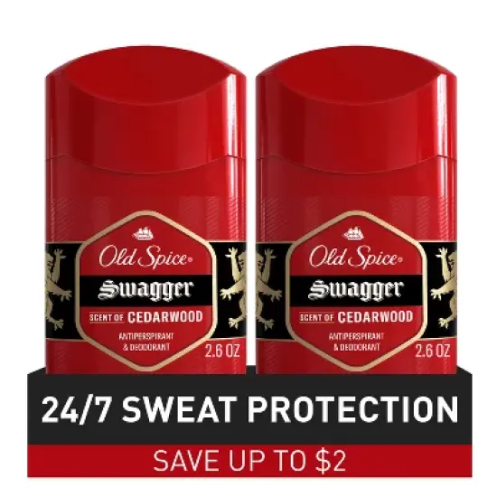 Old Spice Red Collection Swagger Invisible Solid Antiperspirant & Deodorant for Men - 2.6oz image {11}