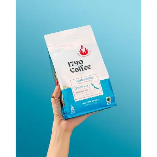 1790 Coffee Admiral&rsquo;s Reserve Medium-Dark Roast Whole Bean Coffee &ndash; 12 oz image {2}