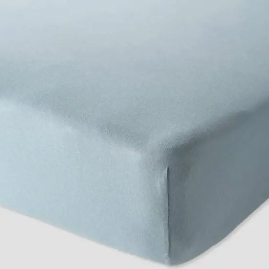 Little Planet by carter's Solid Crib Sheet - Blue image {1}