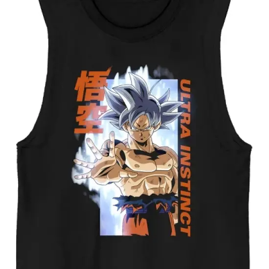 Dragon Ball Super Goku Ultra Instinct Crew Neck Sleeveless Black Men's Tank Top image {1}