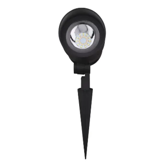 VAXCEL Low-Voltage Aluminum Black Outdoor Landscape Path Flood Light LED Clear Glass image {6}