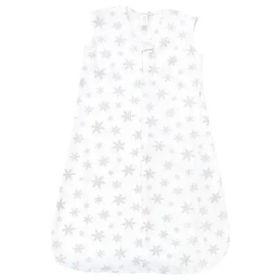 Hudson Baby Infant Girl Thermal Sleeveless Sleeping Bag 2pk, Snowflake image {2}