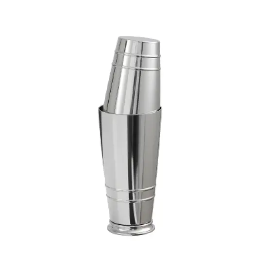 Crafthouse by Fortessa 11 Inch Two-Piece Polished Boston Cocktail Shaker, Stainless image {2}