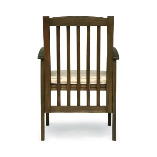 Christopher Knight Home Laussat Outdoor Acacia Wood 5 Piece Dining Set with Cushion image {6}