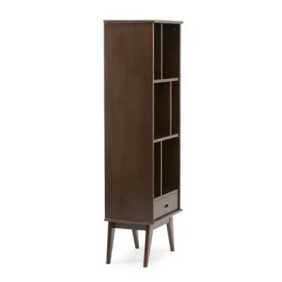 Tierney Solid Hardwood Mid Century Bookcase and Storage Unit  - WyndenHall image {5}
