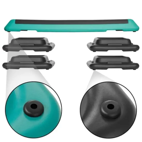 Philosophy Gym Aerobic Exercise Adjustable Step Platform, Health Club Size, with 4 Risers Included image {2}