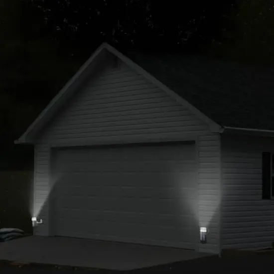 LED Solar Single Direction Outdoor Wall Light - Techko Maid image {10}