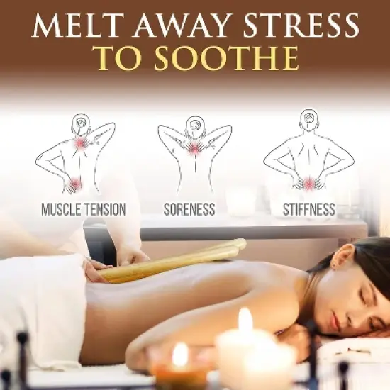 SereneLife Thermal Therapy Bamboo Stick Massage Kit with Heating Bag PSLMSGBMB22 image {2}
