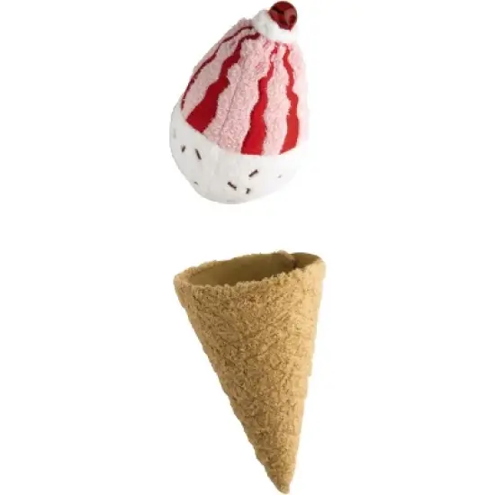 HABA Biofino Ice Cream Venezia - 2 Pretend Play Plush Cones with Reversible Scoops (4 Flavor Combos) image {10}