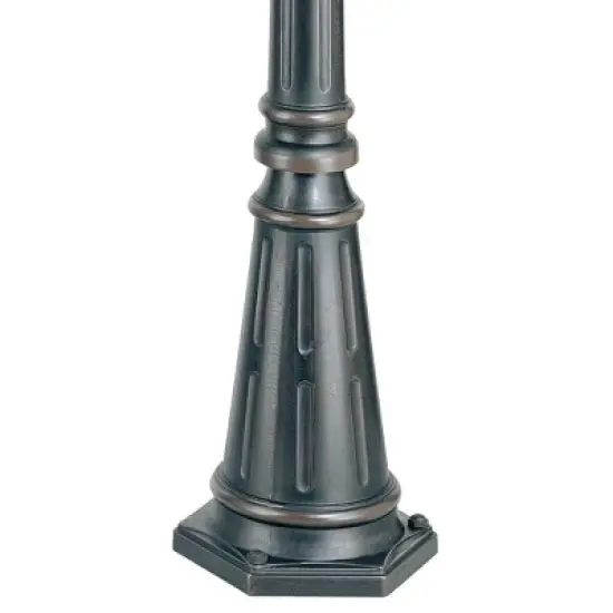 John Timberland Hepworth Vintage Post Light Pole and Cap Base Dark Bronze 76 3/4" for Exterior Barn Deck House Porch Yard Patio Home Garage Outside image {2}