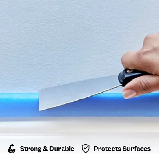 PSBM 32 Rolls Blue Painters Masking Tape, 1.5" x 60 Yards, 5.5 Mil for Walls Painting image {3}