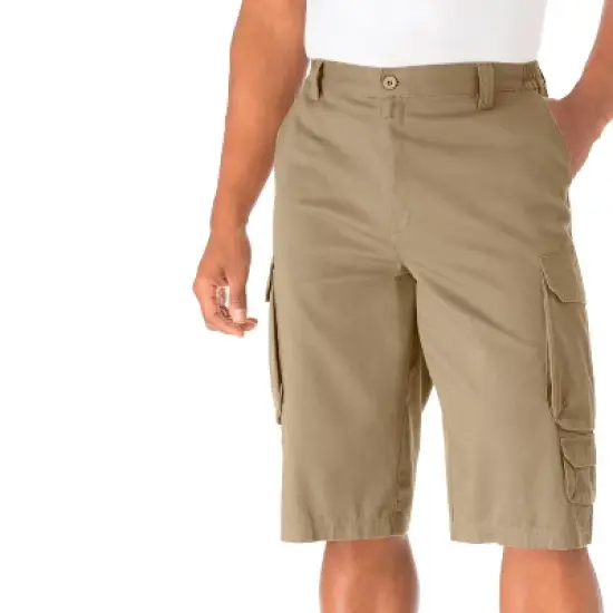 KingSize Men's Big & Tall 14" Side Elastic Cargo Shorts image {4}