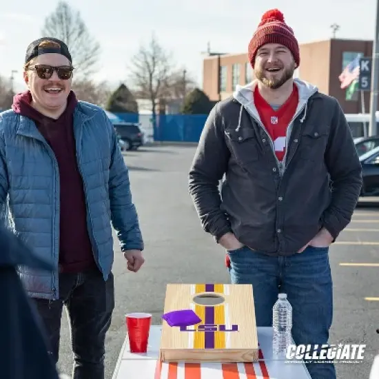 NCAA LSU Tigers 1'x2' Wood Cornhole Set image {6}