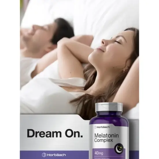 Horb&auml;ach Melatonin 40mg Complex | 360 Fast Dissolve Tablets | with Chamomile and Ashwagandha image {6}