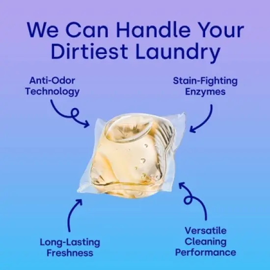 Dropps Laundry Odor & Stain Biobased Detergent Pods - Lavender Meadows - 40ct/12.6oz image {2}