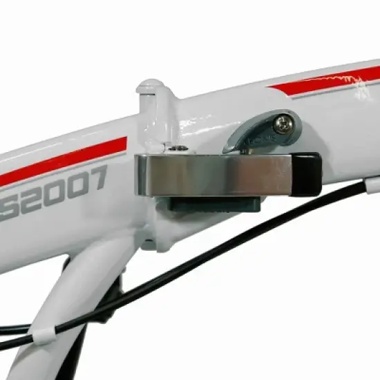 Xspec 20" 7 Speed Folding Compact City Commuter Bike, White (NOT Electric) image {4}