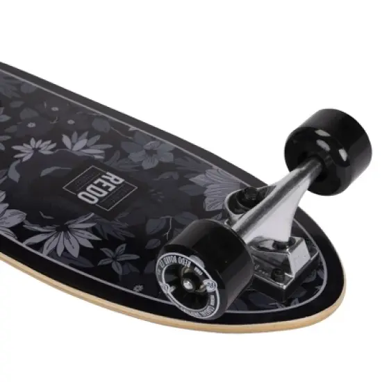 ReDo Skateboard Co. 24" Standard Skateboard - Black Floral image {5}