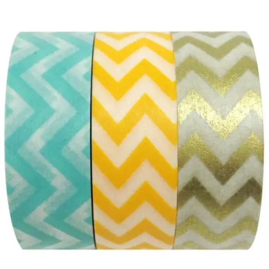 Wrapables Carefree Japanese Washi Masking Tape (Set of 3) image {3}