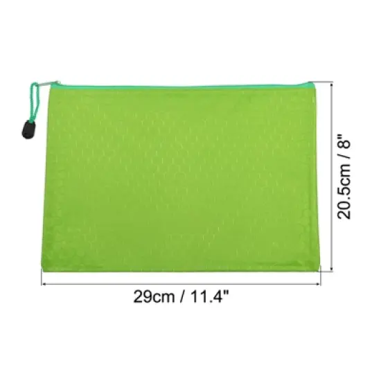 Unique Bargains Office Travel Waterproof Zipper File Storage Folders Bill Pencil Pouches image {2}