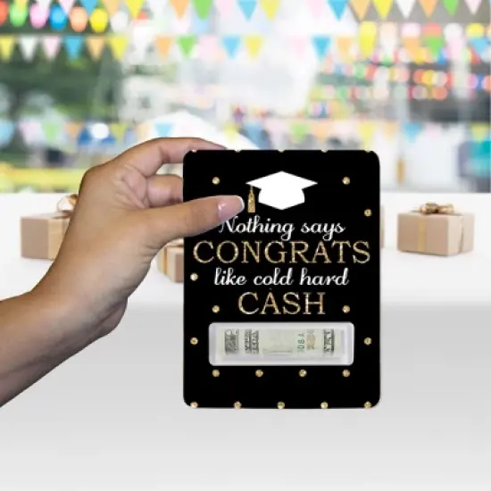 Big Dot of Happiness Assorted Graduation - DIY Graduation Cash Holder Gift - Funny Money Cards - Set of 6 image {5}