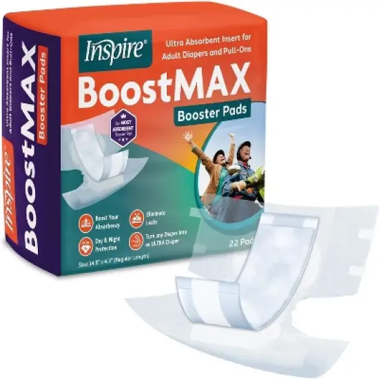 Inspire Incontinence Booster Pads Super Absorbent Absorbs Over 5 Cups! | Incontinence Pad Insert image {9}