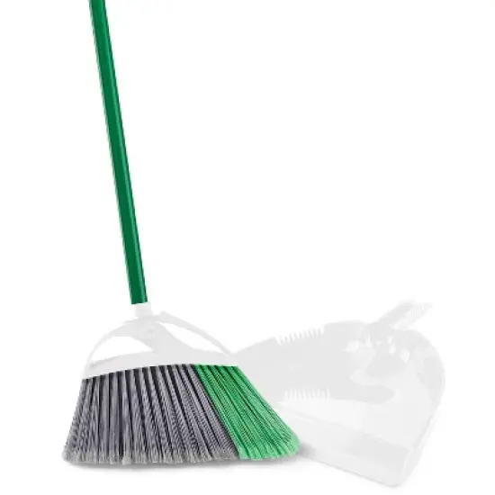 Libman Large Precision Angle Broom with Dustpan image {1}
