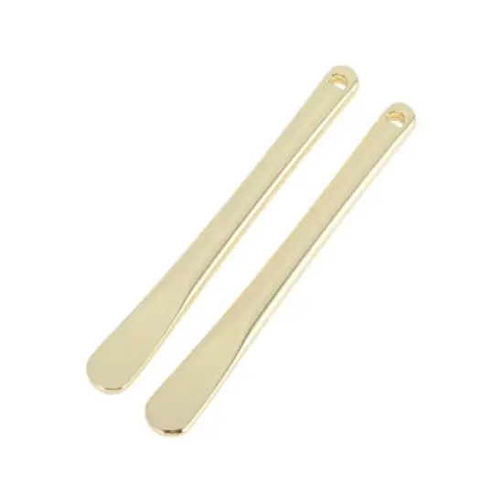 Unique Bargains Round Handle Mini Makeup Cosmetic Spoon 2 Pcs image {6}