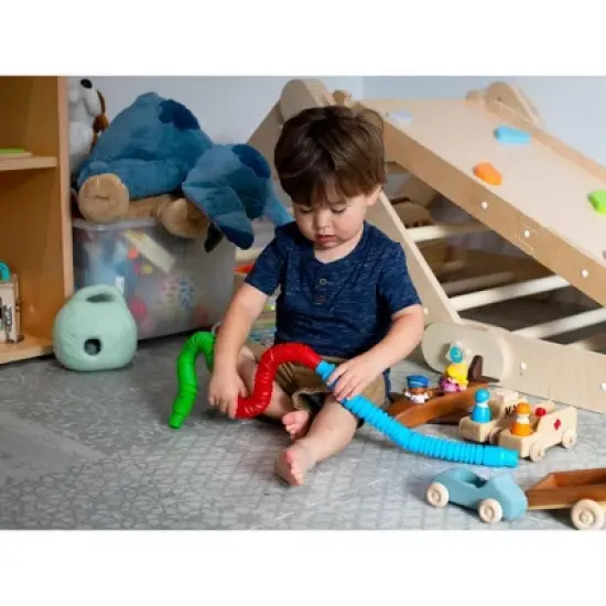 BOB Gift Plastic Sensory Pop Tube Fidget Toys | Set of 3 | Blue, Red, Green image {2}