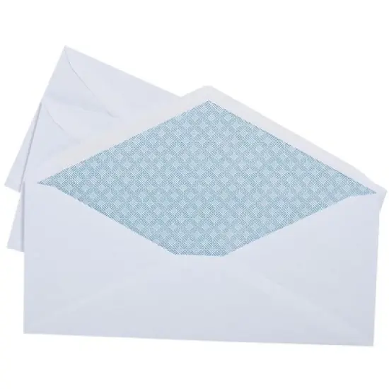 MyOfficeInnovations Gummed Security Tint #10 Envelope 4-1/8" x 9-1/2" White 500/BX 200519 image {4}