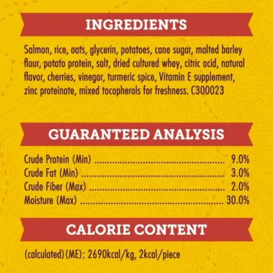 Zukes Mini Naturals Soft Chews with Vitamins & Minerals Salmon Flavor Training Dog Treats - 16oz image {5}