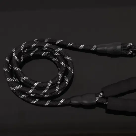Alilang Dog Leash with Comfortable Padded Handle and Highly Reflective Threads for Medium Large Dogs image {1}