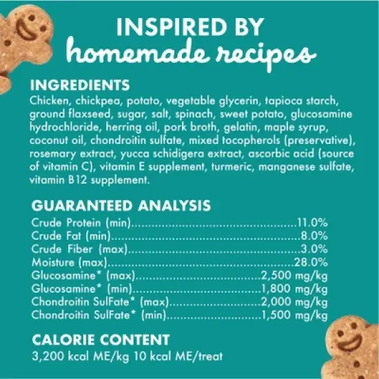 Buddy Biscuits Chicken Hip & Joint Chews Dog Treats - 5oz image {2}