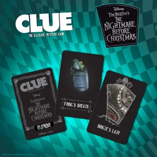 CLUE: Nightmare Before Christmas - Tim Burton Collectible Board Game, Ages 8+, 2-6 Players image {5}