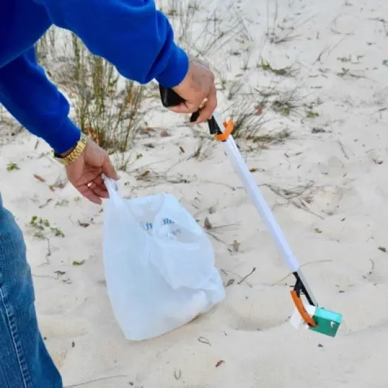 Cubii Health Lightweight Compact 15" Easy-to-Use Reacher Grabber Tool and Magnetic Tip, Aluminum image {2}