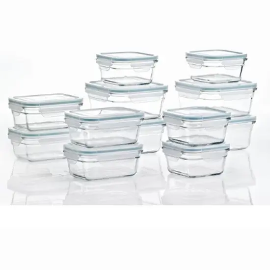Glasslock Oven Microwave Safe Glass Food Storage Containers Set w/ Lids image {7}