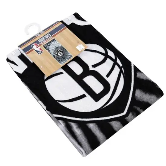 NBA Brooklyn Nets Pyschedelic Beach Towel image {5}