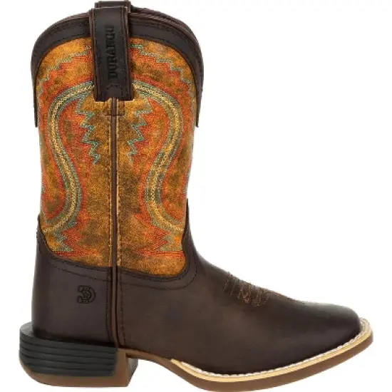 Lil' Durango Rebel Pro Kid's Burnt Orange Western Boot image {6}