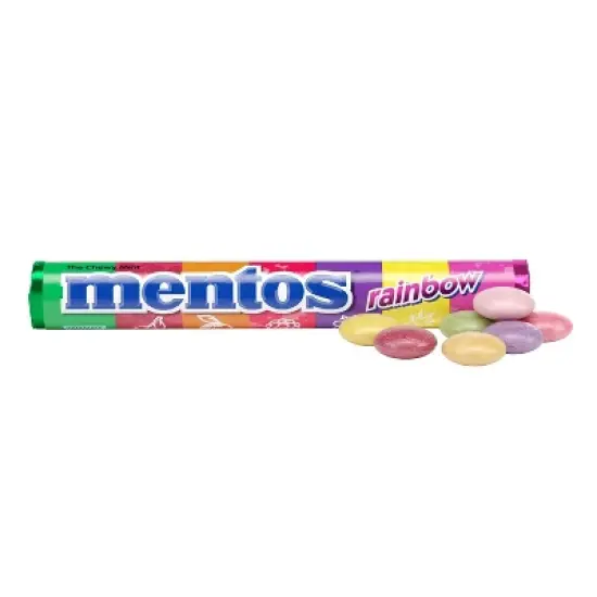 Mentos&nbsp;Rainbow Flavor Chewy Mint Candy Full Size Rolls 6/10/15/40 Pack - Bulk Packaging image {3}