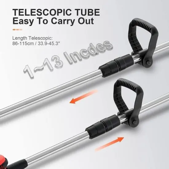 SANJIAN Electric Weed Eater, Grass Trimmer, Edger Lawn Tool 8in Cutter 3 Batteries image {2}