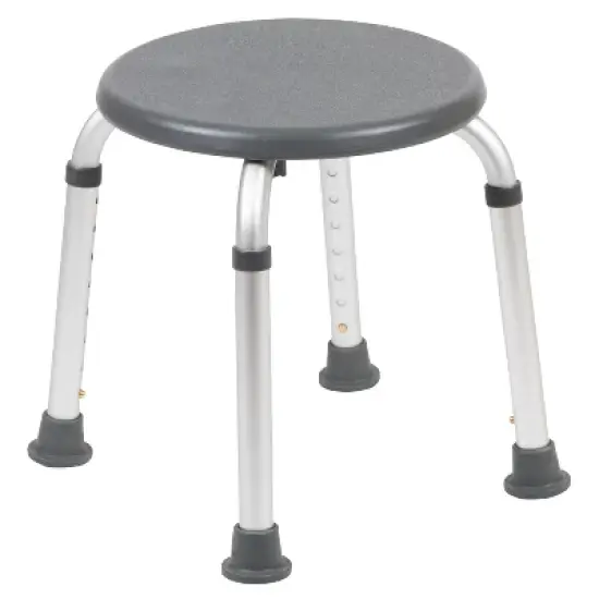 Flash Furniture HERCULES Series Tool-Free and Quick Assembly, 300 Lb. Capacity, Adjustable Bath & Shower Stool image {12}
