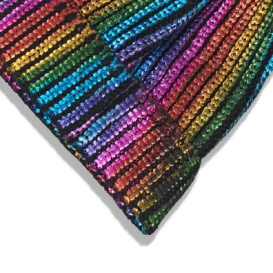 Charles Albert Girl's Metallic Pom Beanie - Kids Winter Hat image {1}