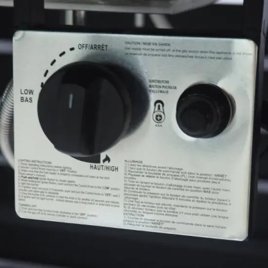 Rene Square 39.25" Iron Gas Fire Pit Matte Black - Christopher Knight Home image {3}