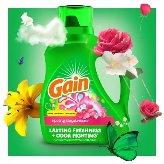 Gain Liquid Laundry Detergent - Spring Daydream - 144oz image {4}