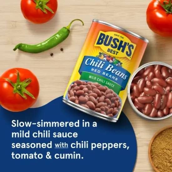 Bush's Red Beans in Mild Chili Sauce - 16oz image {4}