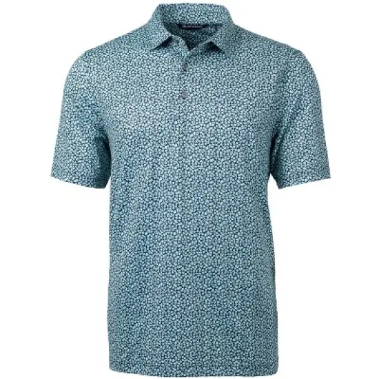 Cutter & Buck Pike Magnolia Print Stretch Men's Polo Shirt image {5}