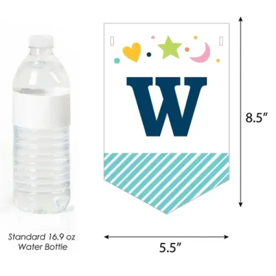 Big Dot of Happiness Colorful Baby Shower - Gender Neutral Baby Shower Bunting Banner - Party Decorations - Welcome Baby image {2}