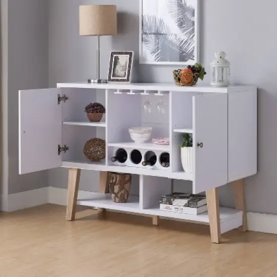 Sfax 4 Bottle Buffet Server White - miBasics image {4}