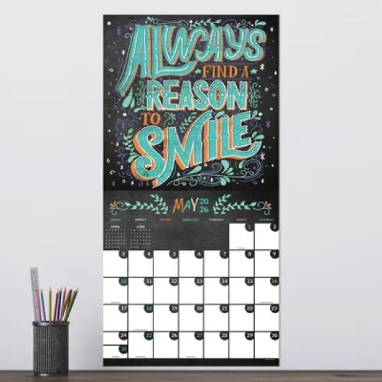 TF Publishing 13.5"x14.5" 2026 Chalk It Up Wall Calendar image {2}