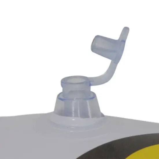 59" Inflatable 1-Person Jumbo Pirate Skull Pool Float - White/Red image {2}