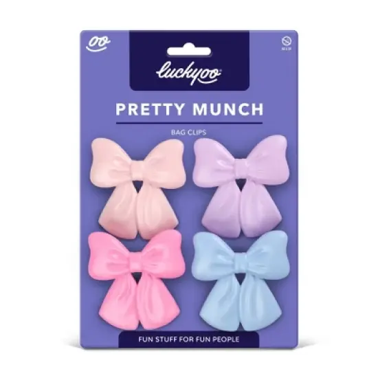 Fred & Friends 4pk Luckyoo Pretty Munch Bag Clips image {2}
